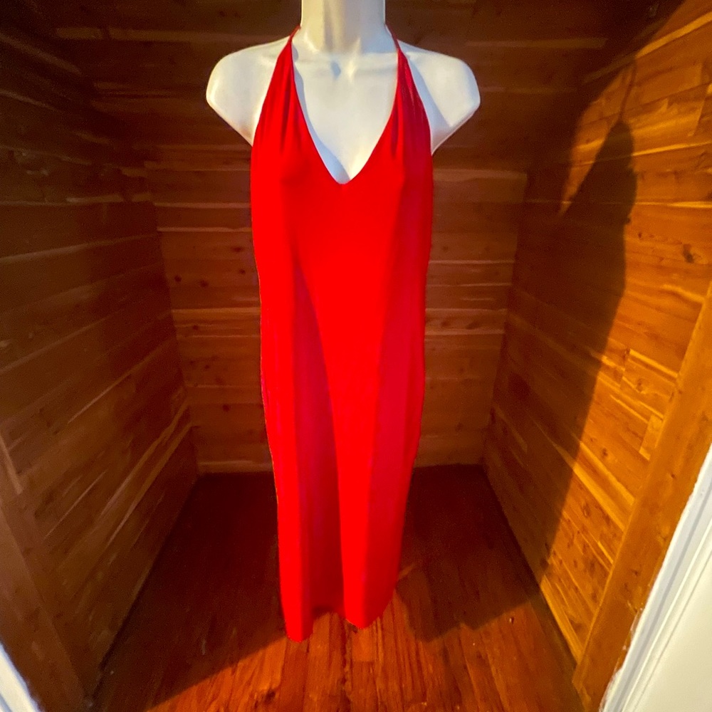 Red cocktail dress